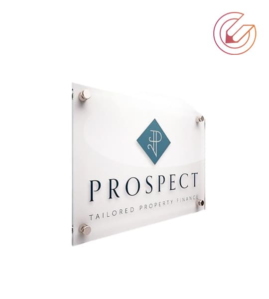 Acrylic signage board