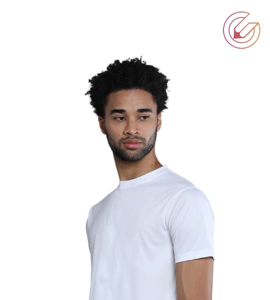 Round Neck Poly Cotton T-Shirt